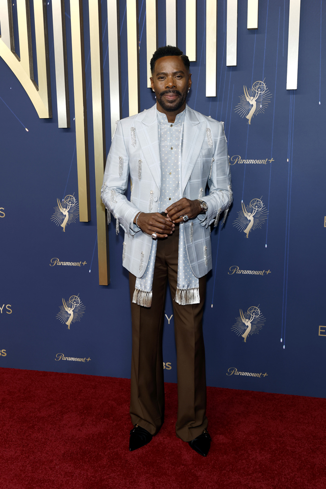 Colman Domingo at the Primetime Emmy Awards in Los Angeles on September 14th, 2025. © Kevin Mazur/Getty Images.