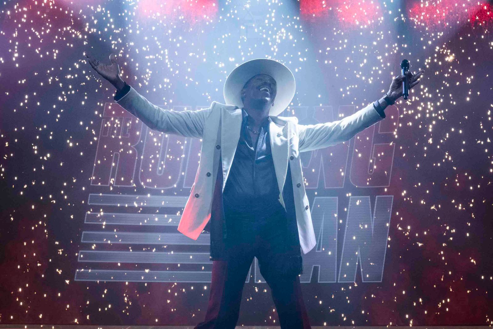 Colman Domingo in the film Running Man (2025). © Paramount Pictures.