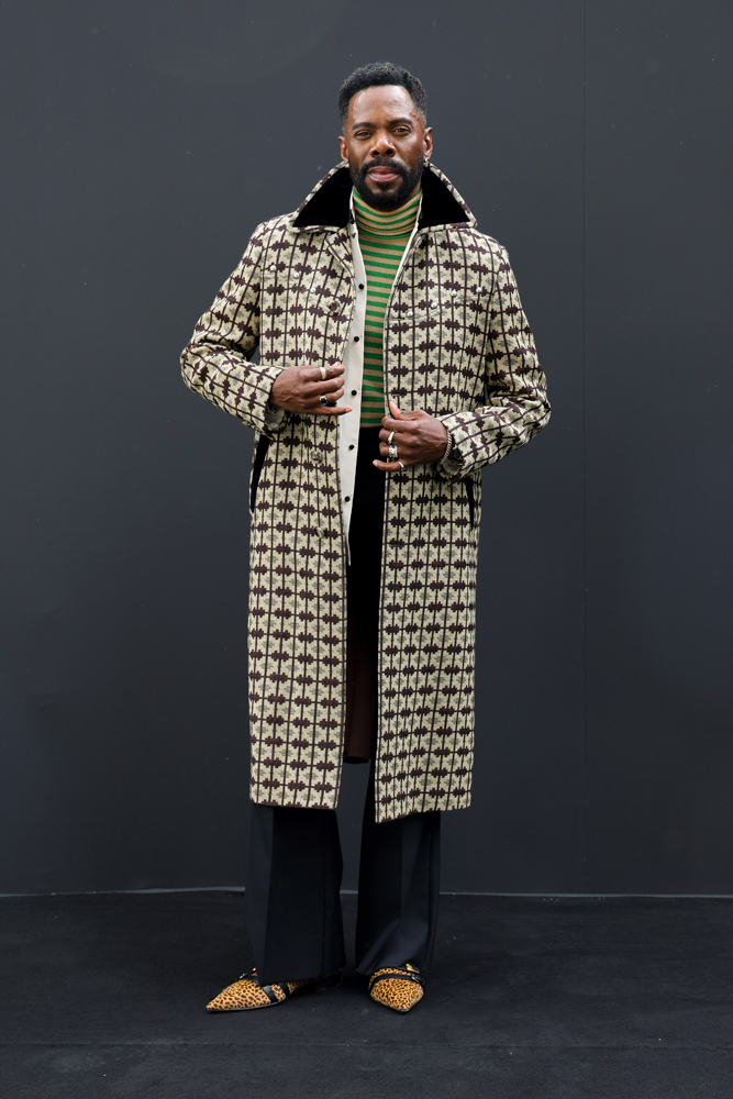 Colman Domingo at the Valentino show in Paris on October 5th, 2025. 