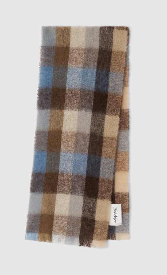 écharpe à rayures en laine et mohair rodebjer 