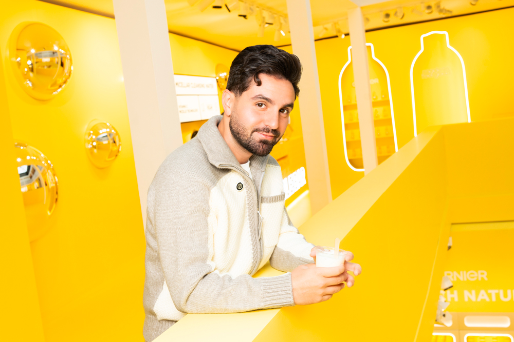 Gaith Marwan au “High-Tech Vitamin C Bar” Garnier à Paris