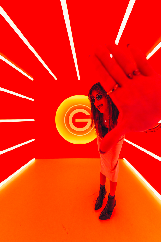 Mariana Cantu au “High-Tech Vitamin C Bar” Garnier à Paris