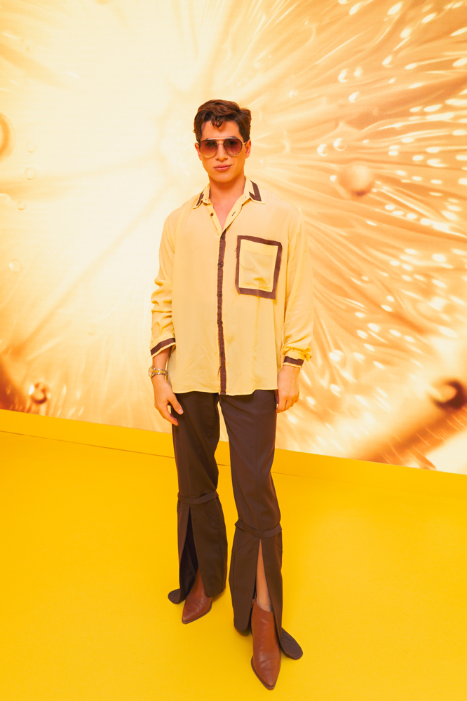 Miguel Silva au “High-Tech Vitamin C Bar” Garnier à Paris