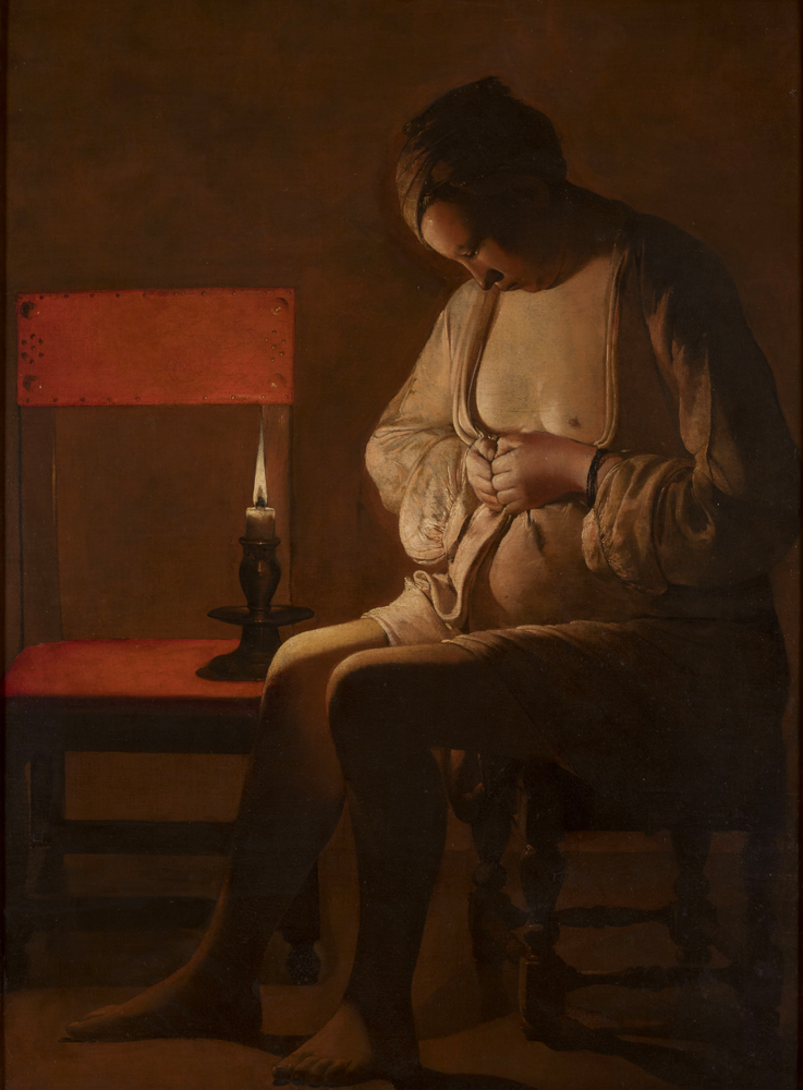 Le tableau du peintre
Georges de La Tour, La Femme à la puce (vers 1632-1635) exposé au musée Jacquemart-André
