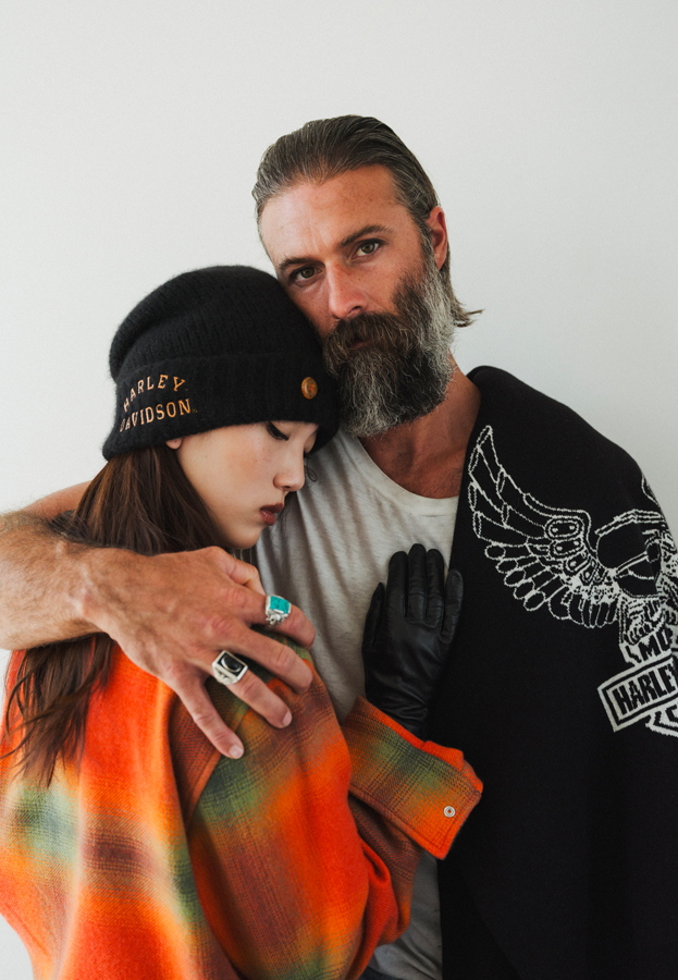 la collection god's true cashmere x harley davidson
