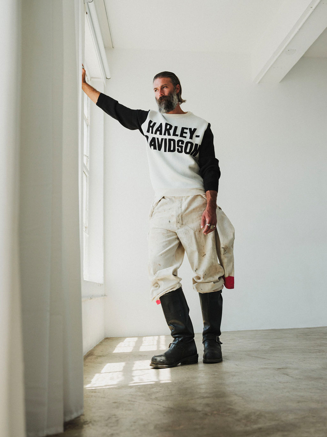 la collection god's true cashmere x harley davidson