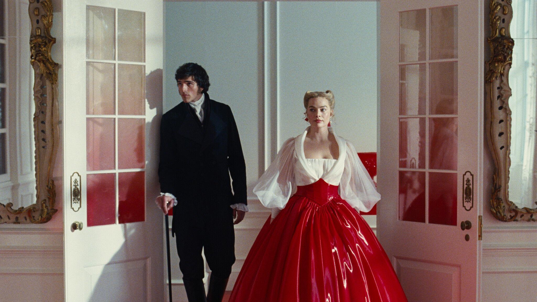 Margot Robbie and Jacob Elordi in the film Wuthering Heights (2026). © Warner Bros.