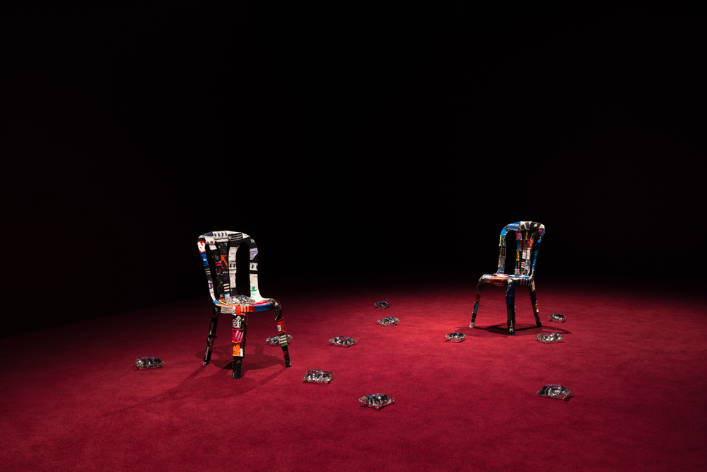 Karimah Ashadu, Pure Rugged Water et Cotch I & II (2025) au sein de l'exposition “Tendered” au Camden Art Centre, 2025.