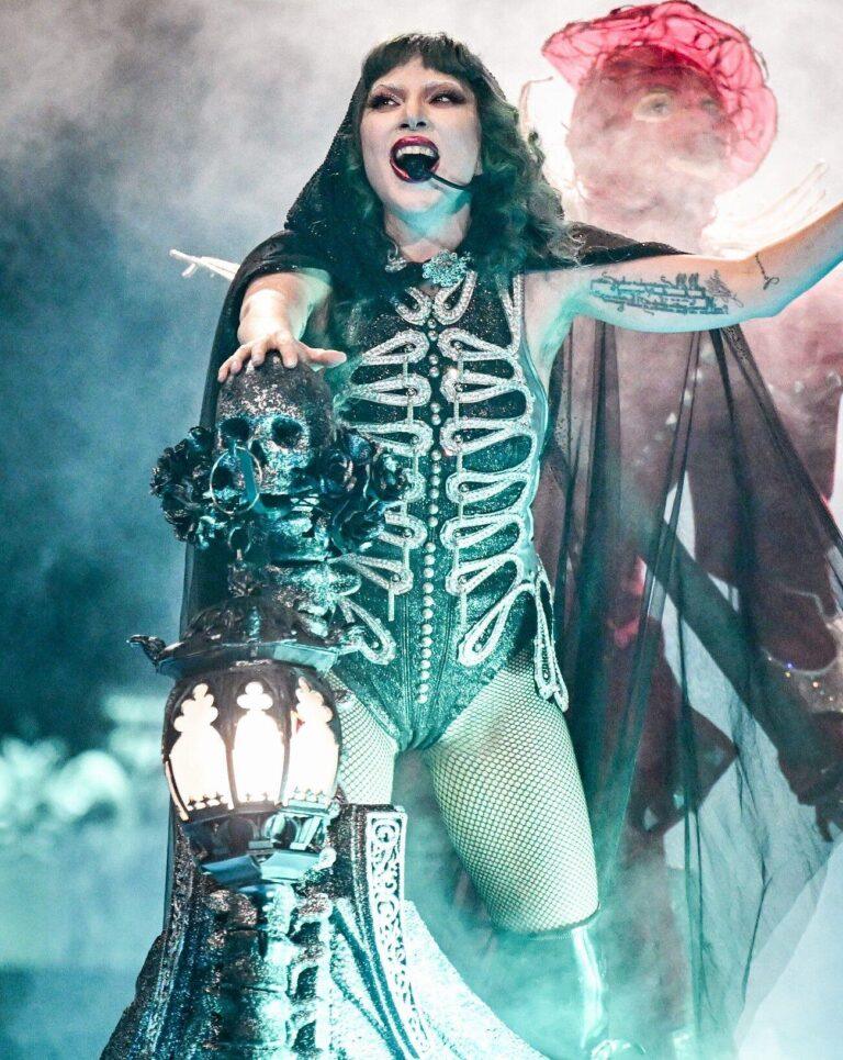 Lady Gaga en concert à The O2 Arena, à Londres, le 29 septembre 2025. Photo par Samir Hussein/Getty Images pour Live Nation.