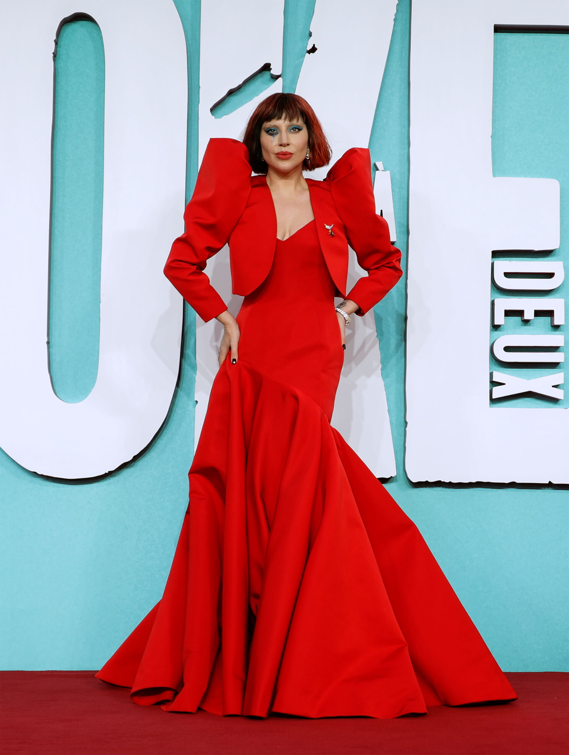 Lady Gaga à la première UK de Joker Folie à Deux au Cineworld Leicester Square, à Londres, le 25 septembre 2024. © Mike Marsland/WireImage via Getty Images.