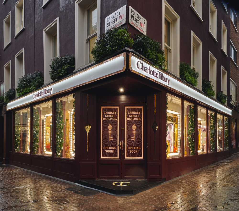 La nouvelle boutique de Charlotte Tilbury, Carnaby Street, Londres.