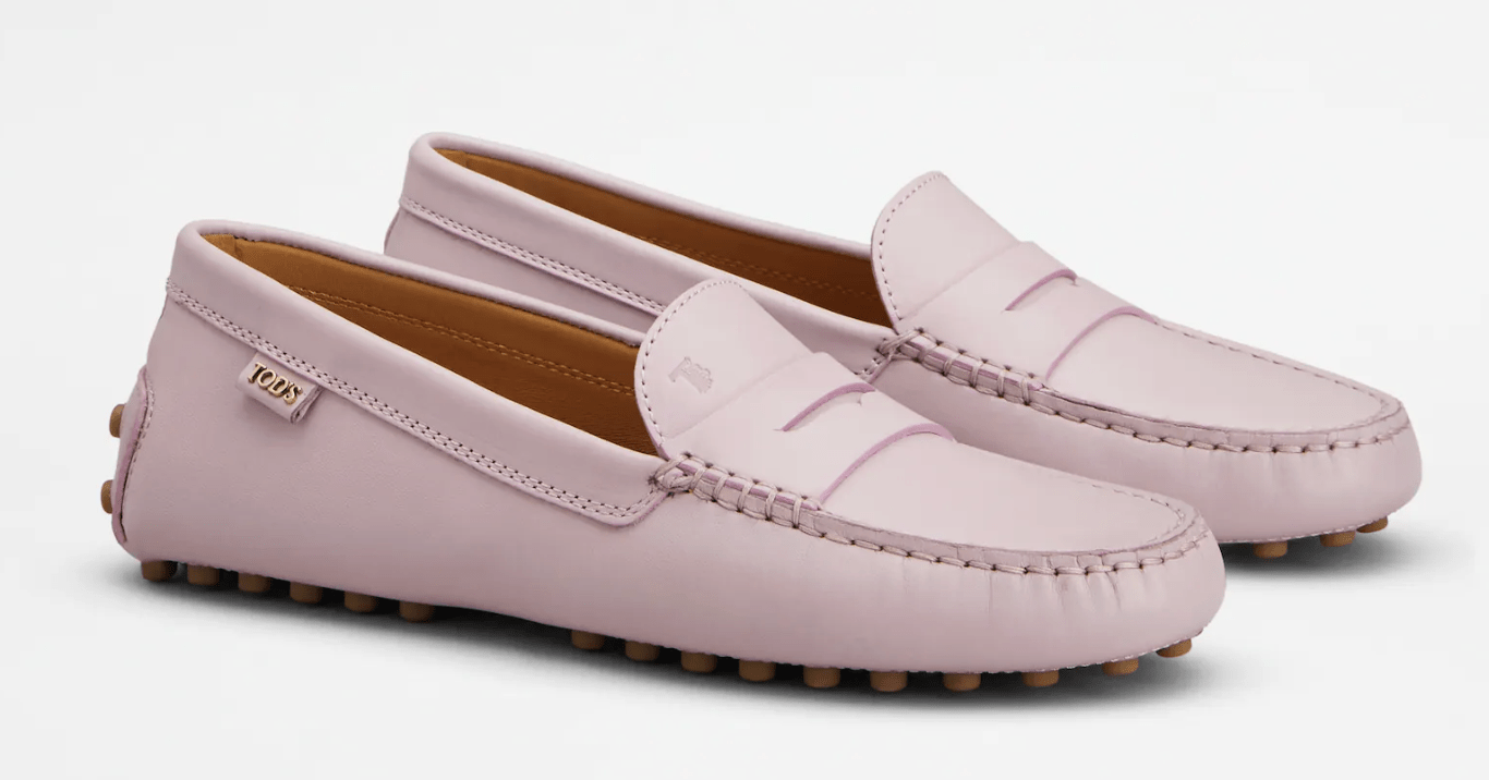 mocassins en cuir à picots tendance printemps-ete 2026 tods