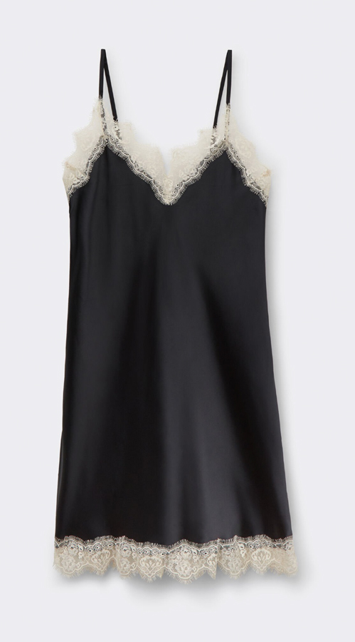 nuisette en soie et dentelle intimissimi 