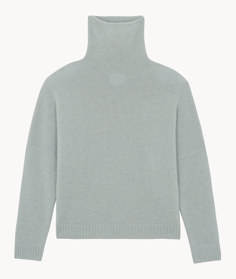 pull oversize en cahemire à col cheminée kujten 