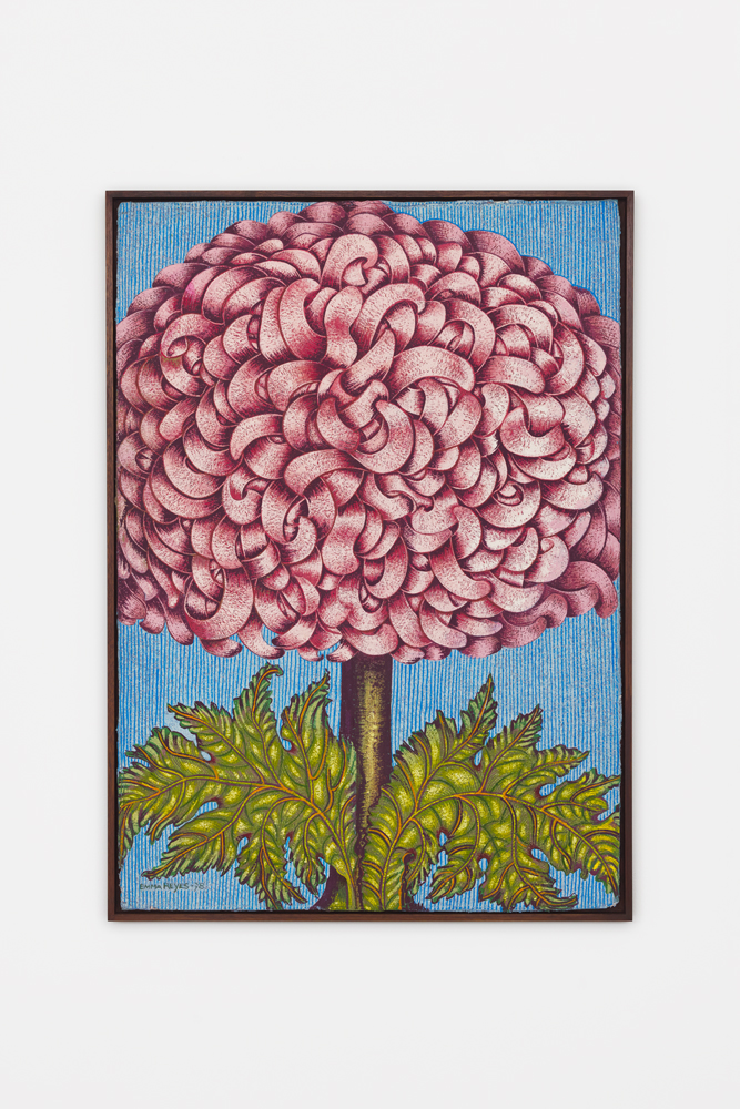 œuvre de l'artiste Emma Reyes, Untitled (1956) exposée à la galerie Crèvecœur à Paris