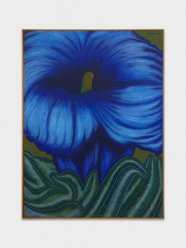 œuvre de l'artiste Emma Reyes, Untitled (1956) exposée à la galerie Crèvecœur à Paris