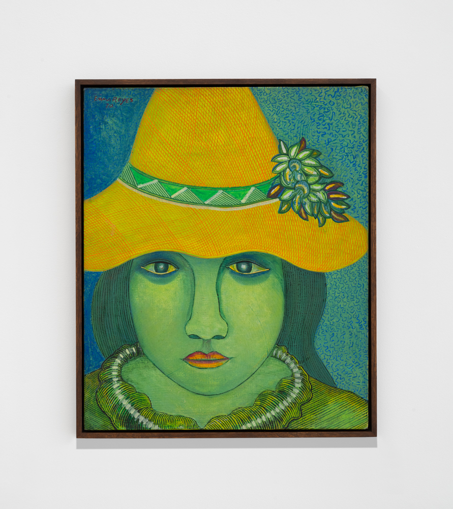 œuvre de l'artiste Emma Reyes, Untitled (1956) exposée à la galerie Crèvecœur à Paris