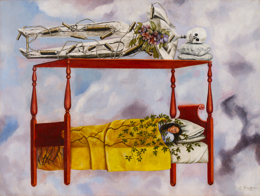 Frida Kahlo, El sueño (La cama) (1940) vendu 54,6 milions de dollars chez Sotheby's New York
