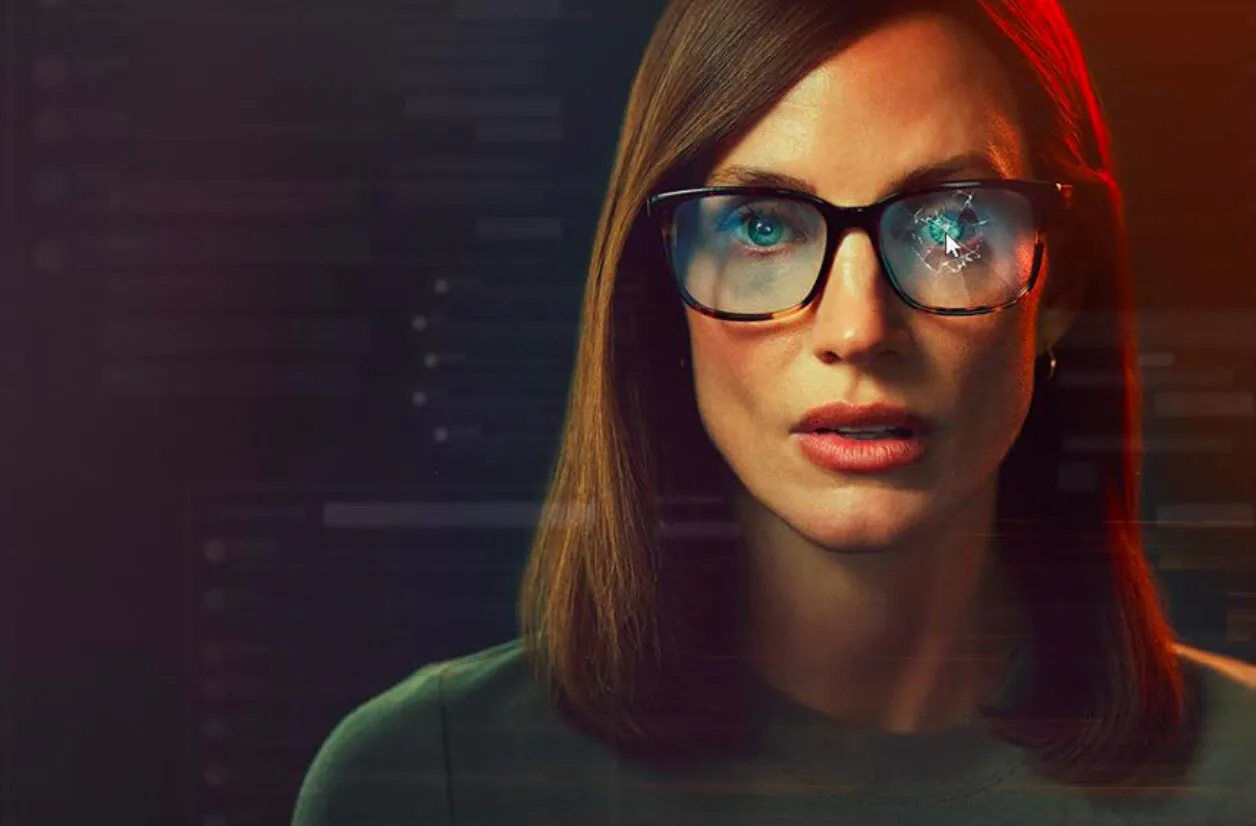 Jessica Chastain in the series The Savant (2026) by Melissa James Gibson.