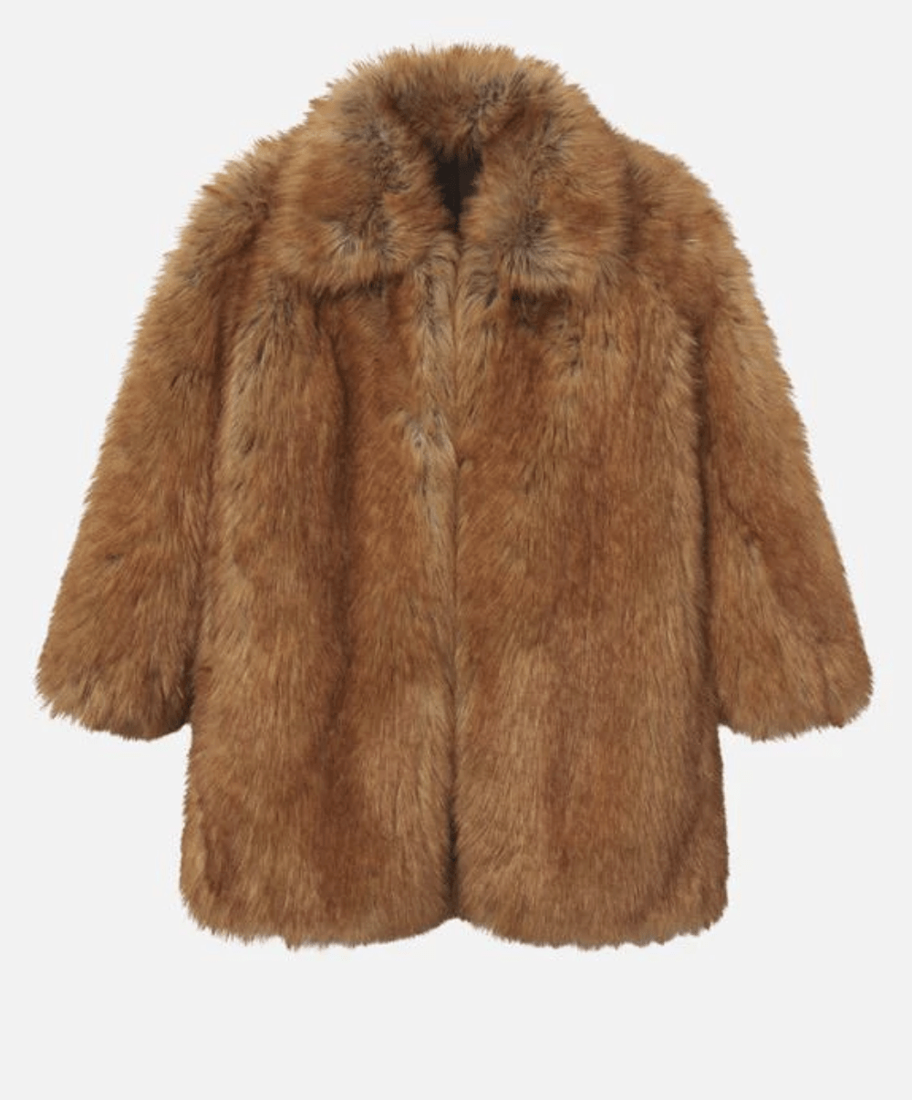 veste en fausse fourrure frame x amelia gray