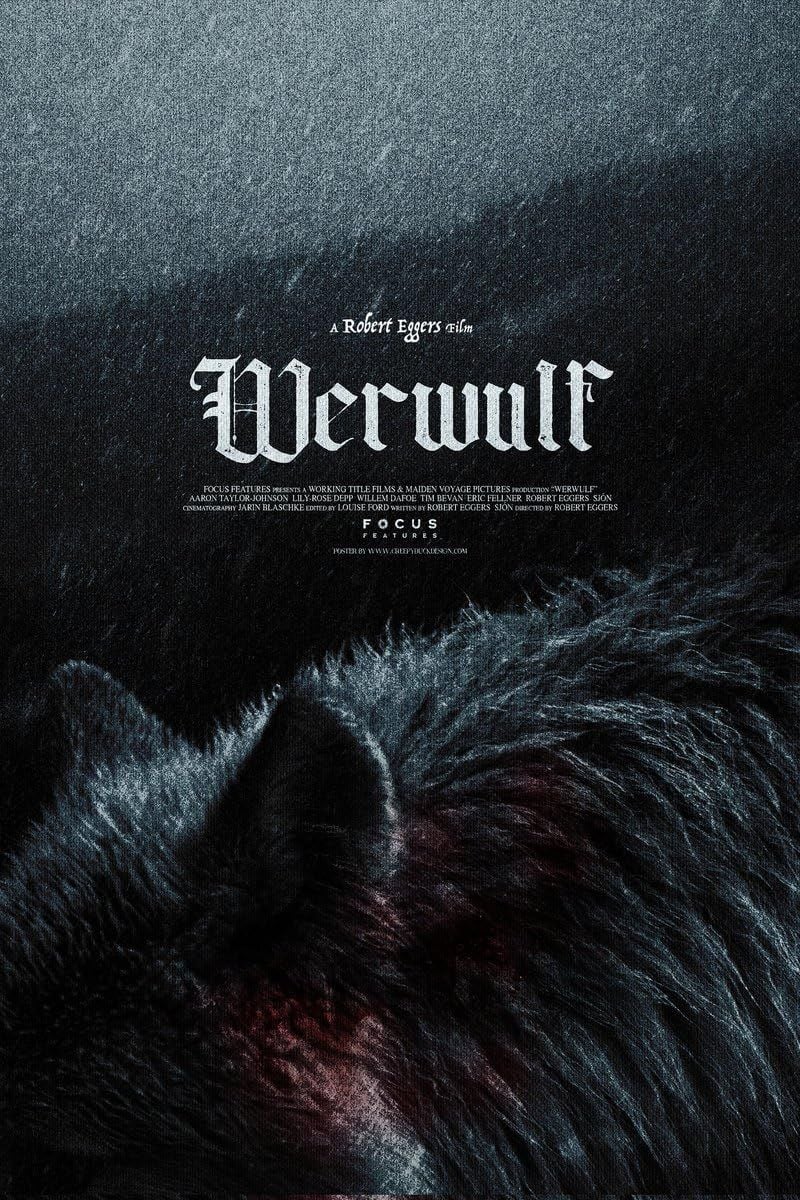 La première affiche de Werwulf (2026) de Robert Eggers.