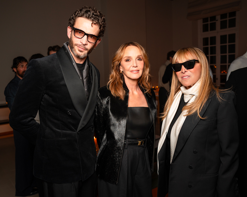 Arnaud Valois, Philippine Leroy-Beaulieu, Babeth Djian au dîner Canada Goose par Haider Ackermann.