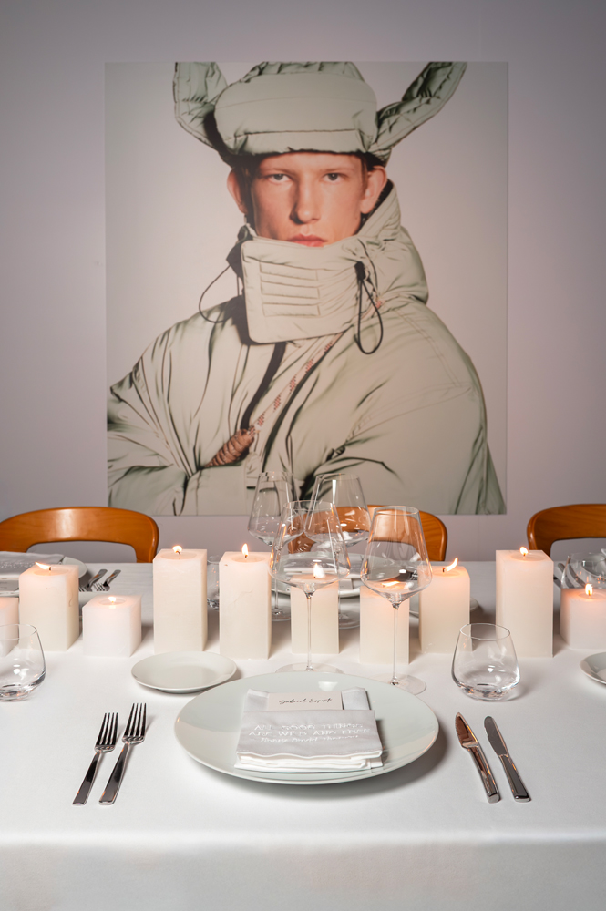 Le dîner Canada Goose par Haider Ackermann à Paris en 2025.