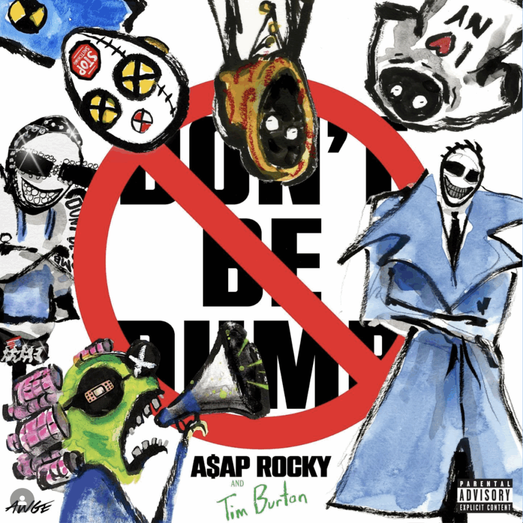 La pochette du nouvel album d'A$AP Rocky, Don't Be Dumb (2026) © Capture d'écran du compte Instagram d'A$AP Rocky.
