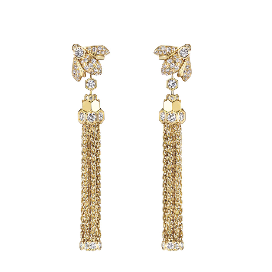 
Boucles d’oreilles Pompon Bee de Chaumet en or jaune et diamants, Chaumet, Prix sur demande