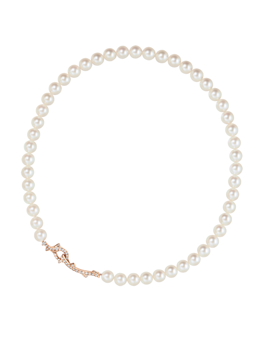 
Collier Bois de Rose, en or rose, diamants et perles, Dior Joaillerie, Prix sur demande