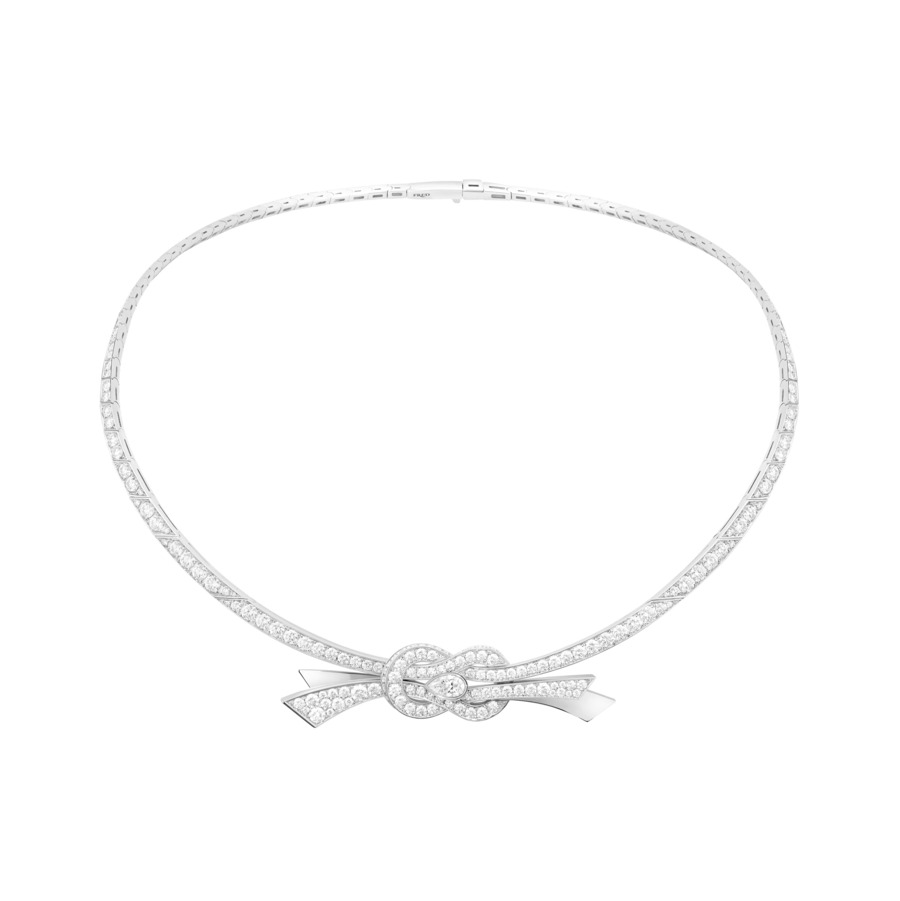 
Collier Haute Joaillerie Chance Infinie en or blanc et diamants, Fred, Prix sur demande