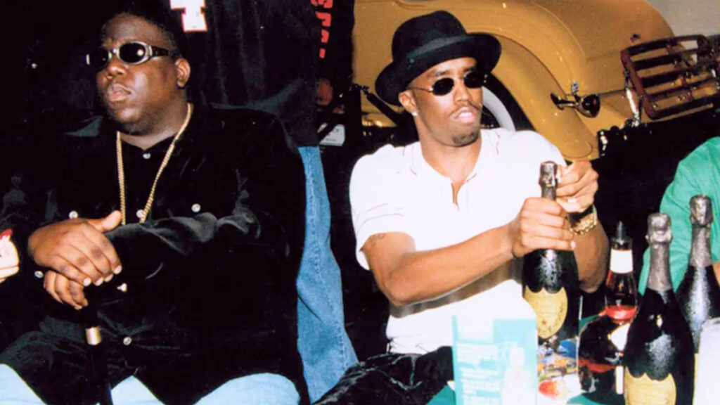 Sean Combs: The Reckoning (2025). Christopher Wallace, The Notorious B.I.G. et Sean Combs © Courtesy of Netflix.