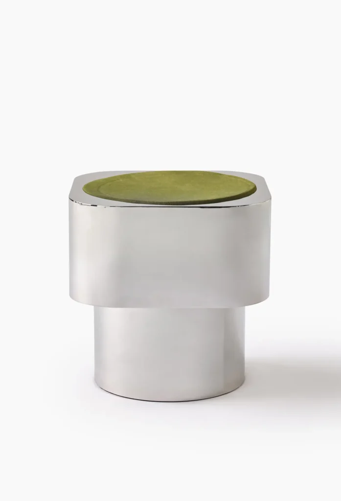 Tabouret table en chrome - BUREAU BENJAMIN x MONOPRIX