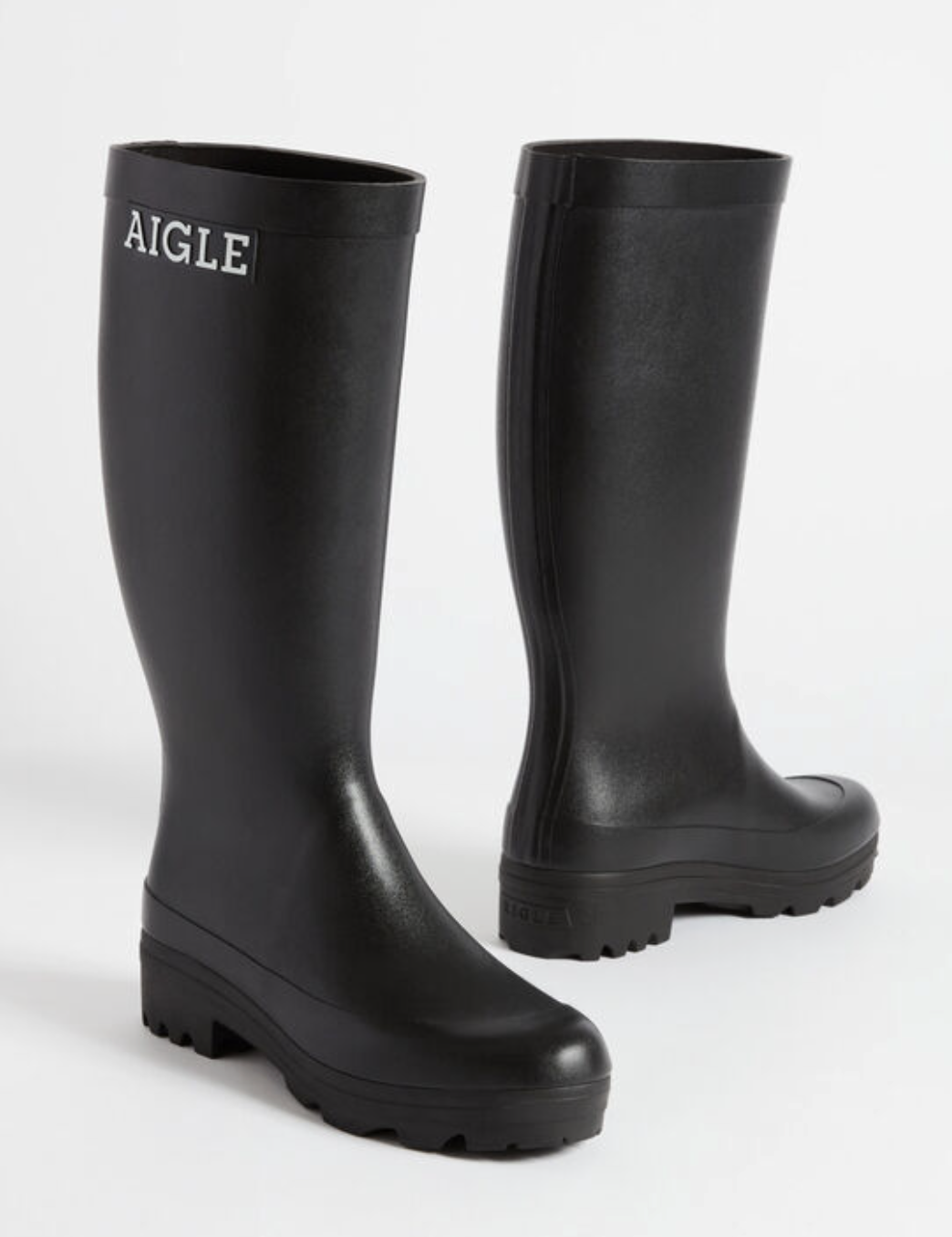 bottes de pluie noir en caoutchouc aigle 