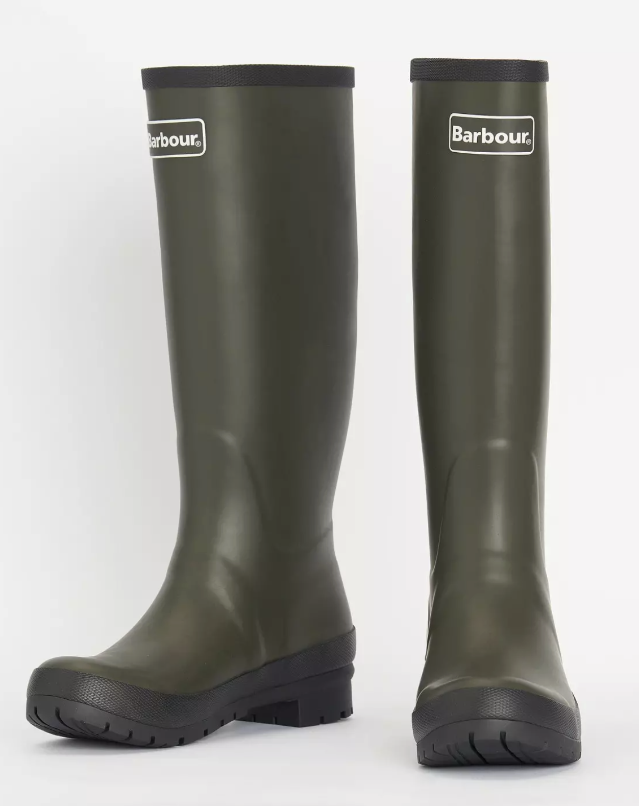bottes de pluie khaki en caoutchouc barbour