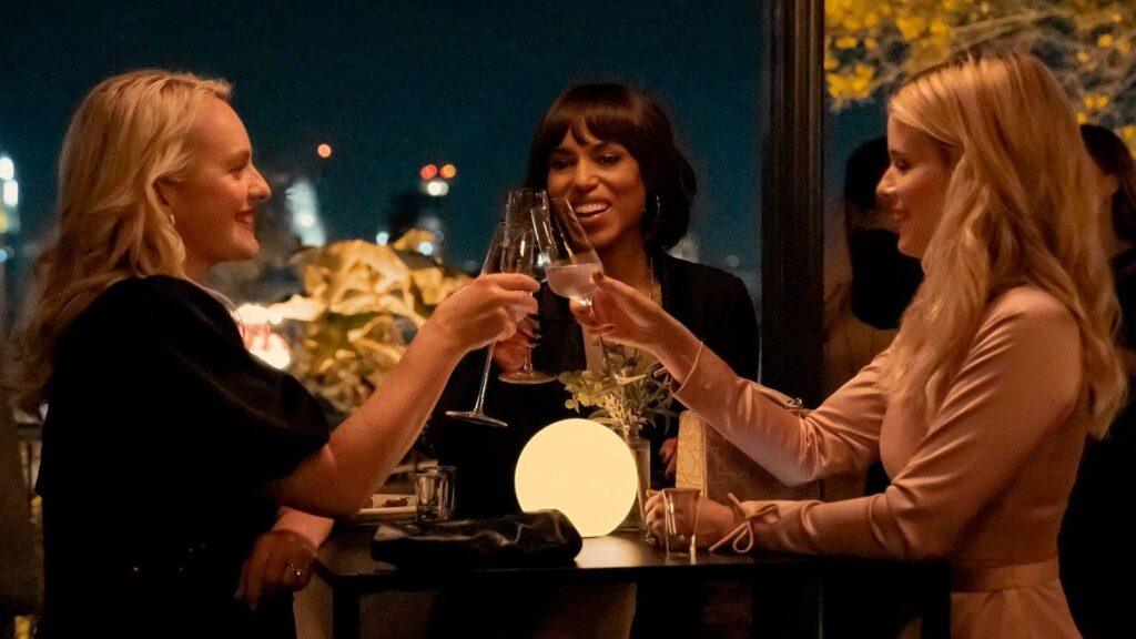 Elisabeth Moss, Kerry Washington and Kate Mara in Imperfect Woman (2026). © Apple TV+
