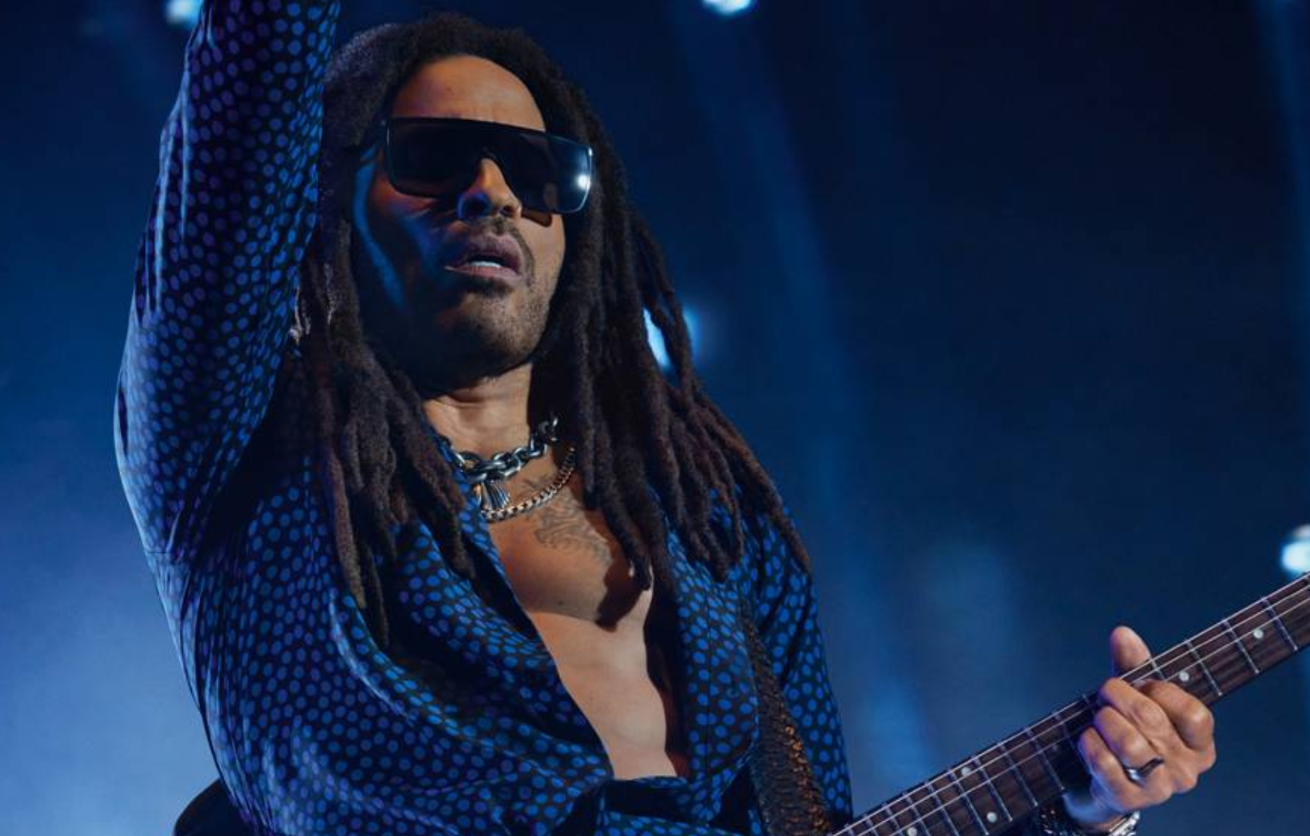 Le chanteur Lenny Kravitz.