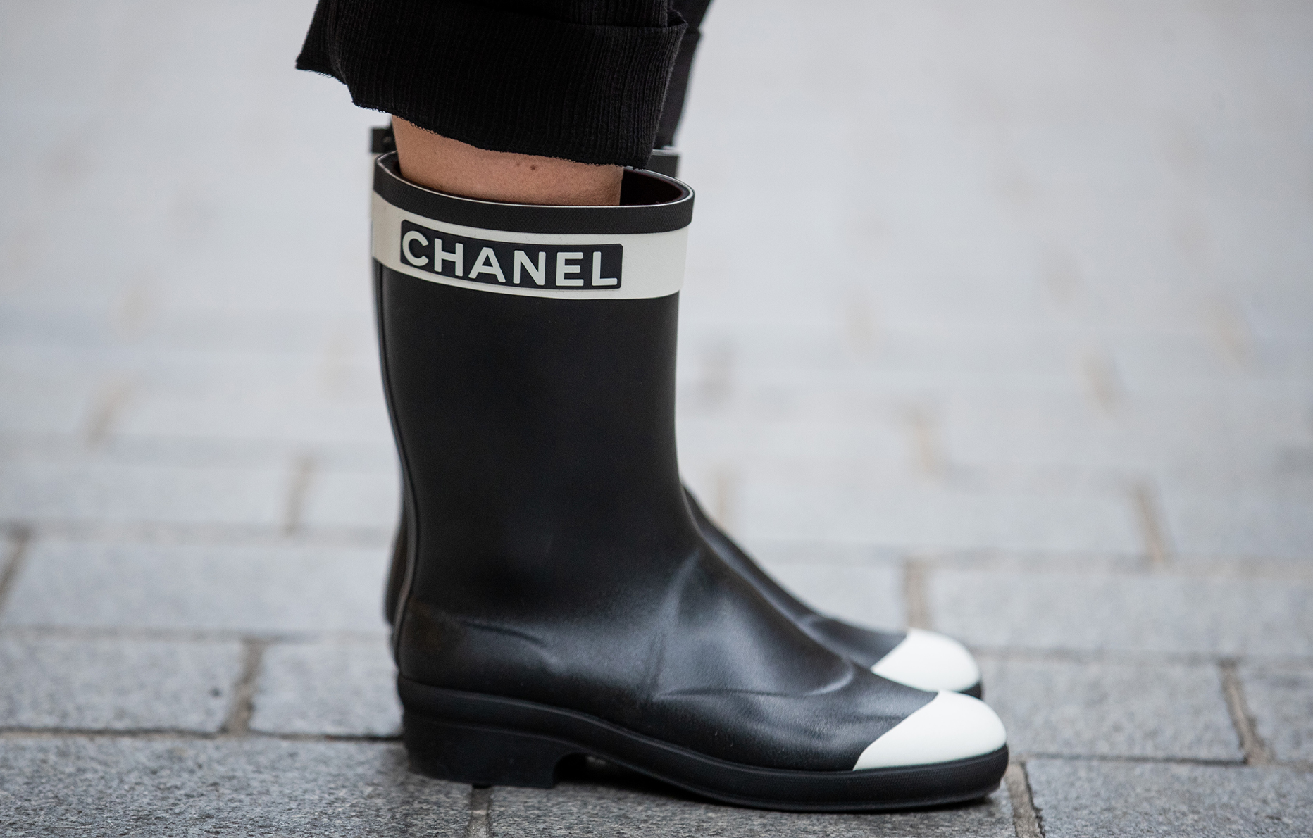 bottes de pluie tendance chanel 