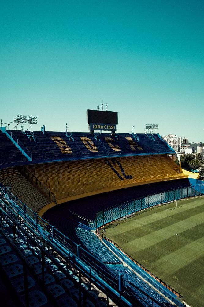La loge privée de Diego maradona dans le stade la “Bombonera”.