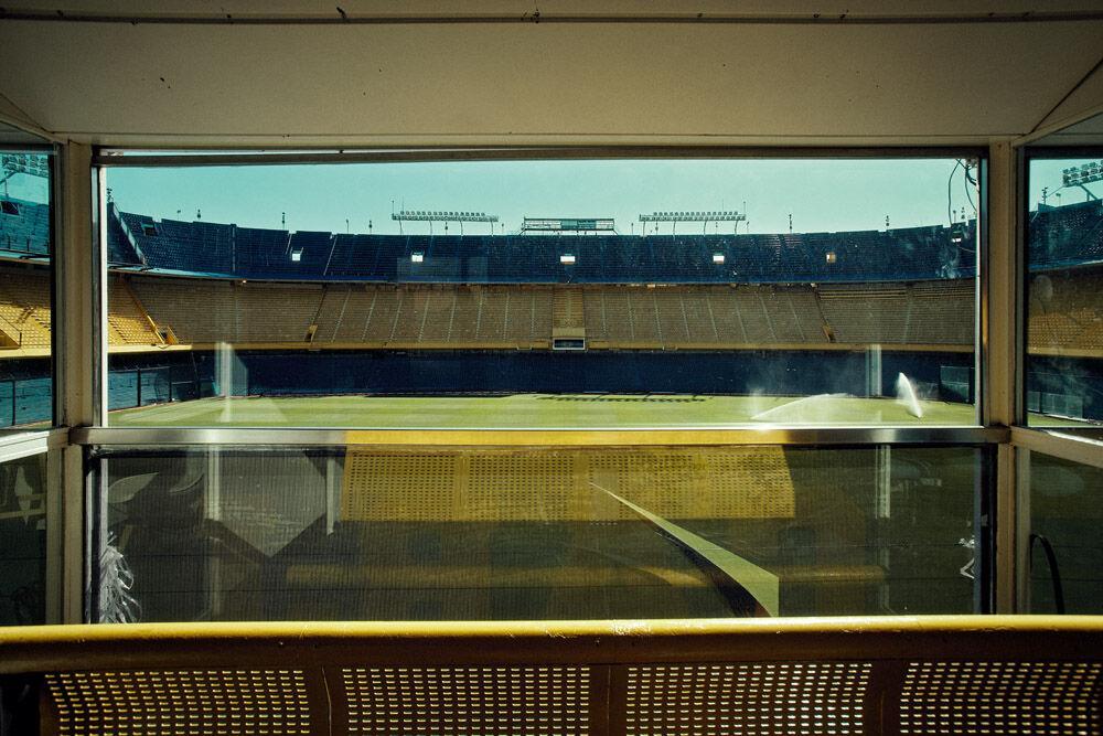 La loge privée de Diego maradona dans la “Bombonera” où s’entraîne l’équipe Boca Juniors.
