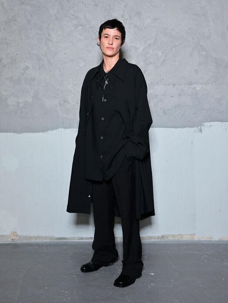 PARIS, FRANCE - JANUARY 21: Agathe Mougin attends the Ami Paris Menswear Fall/Winter 2026-2027 show as part of Paris Fashion Week on January 21, 2026 in Paris, France. (Photo by Arnold Jerocki/Getty Images for Ami Paris)