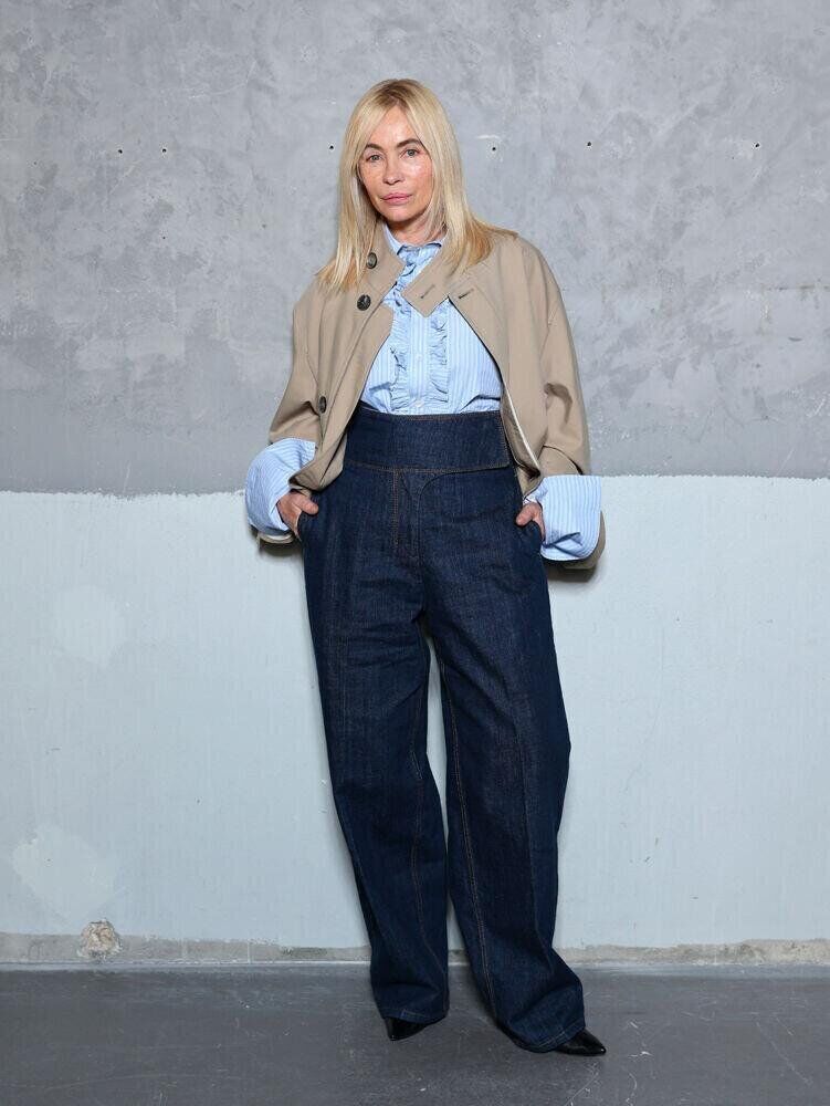PARIS, FRANCE - JANUARY 21: Emmanuelle Béart attends the Ami Paris Menswear Fall/Winter 2026-2027 show as part of Paris Fashion Week on January 21, 2026 in Paris, France. (Photo by Arnold Jerocki/Getty Images for Ami Paris)