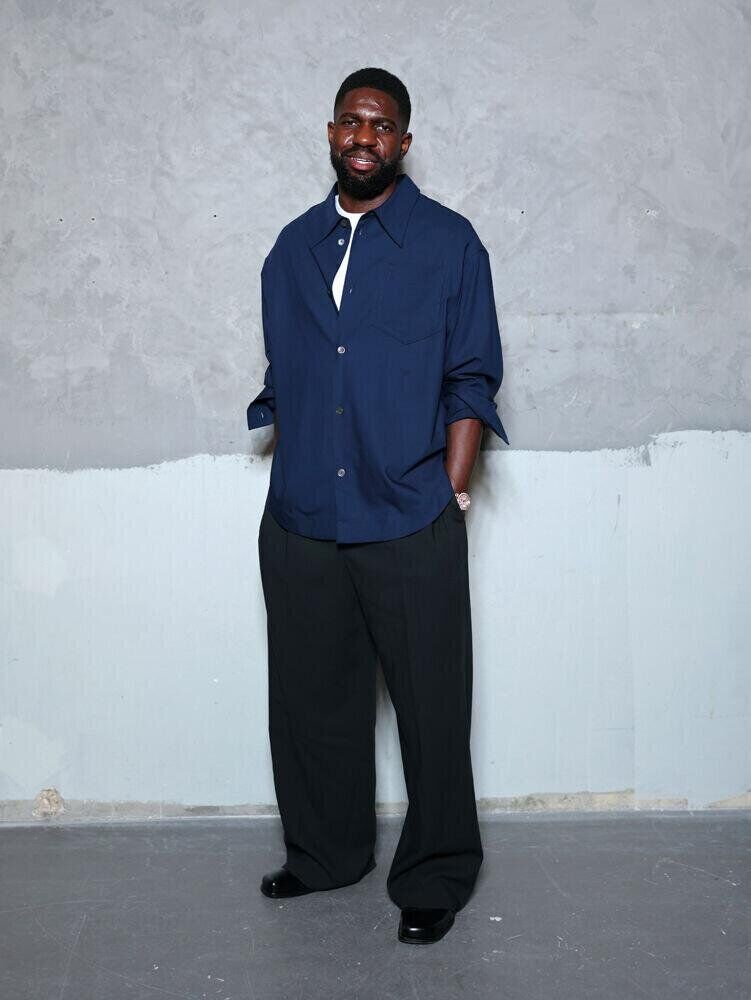 PARIS, FRANCE - JANUARY 21: Samuel Umtiti attends the Ami Paris Menswear Fall/Winter 2026-2027 show as part of Paris Fashion Week on January 21, 2026 in Paris, France. (Photo by Arnold Jerocki/Getty Images for Ami Paris)