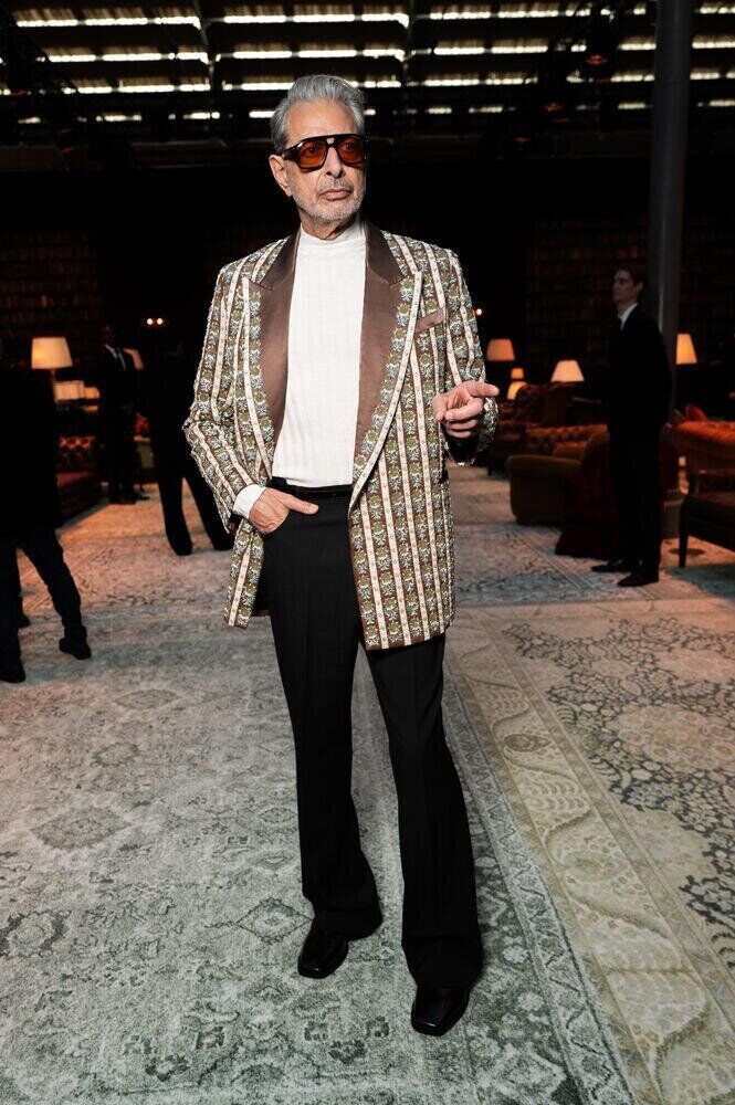 Jeff Goldblum au défilé Amiri automne-hiver 2026-2027.