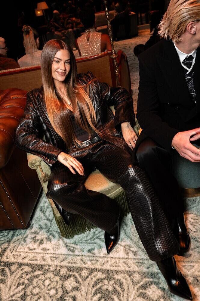 Clara Berry au défilé Amiri automne-hiver 2026-2027.