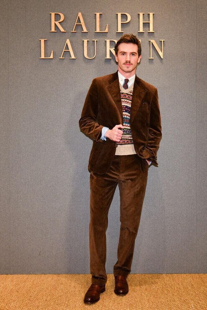 Bradley Miller au défilé Ralph Lauren homme à Milan