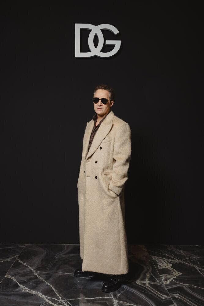 Claudio Santamaria au défilé Dolce & Gabbana homme