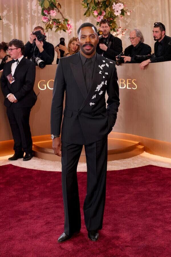 Colman Domingo wearing Valentino and Boucheron jewels golden globes 2026