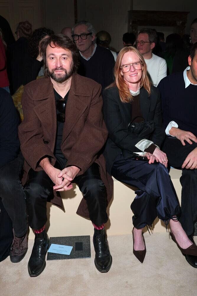 Francesco Vezzoli et Anne Collier au défilé homme Prada automne-hiver 2026-2027.