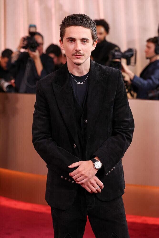 Timothée Chalamet lors de la 83e cérémonie annuelle des Golden Globes le 11 janvier 2026 à Beverly Hills, en Californie. © JC Olivera/2026GG/Penske Media via Getty Images.